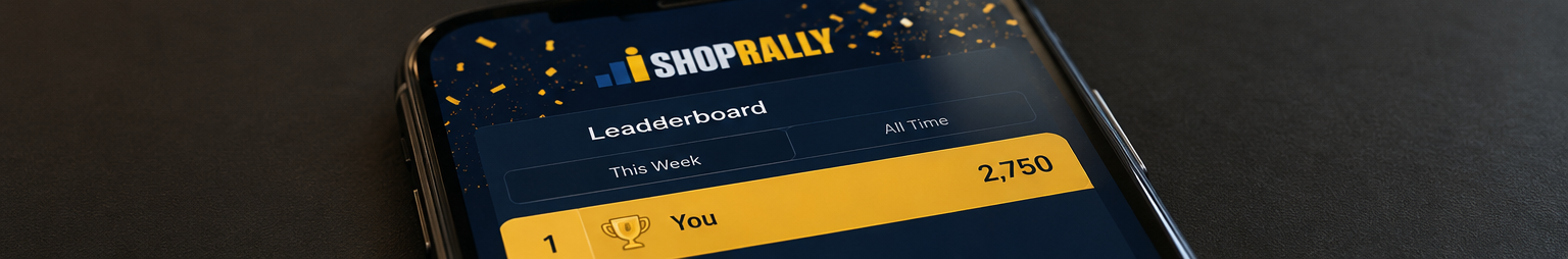 Concept visual: leaderboard celebration screen